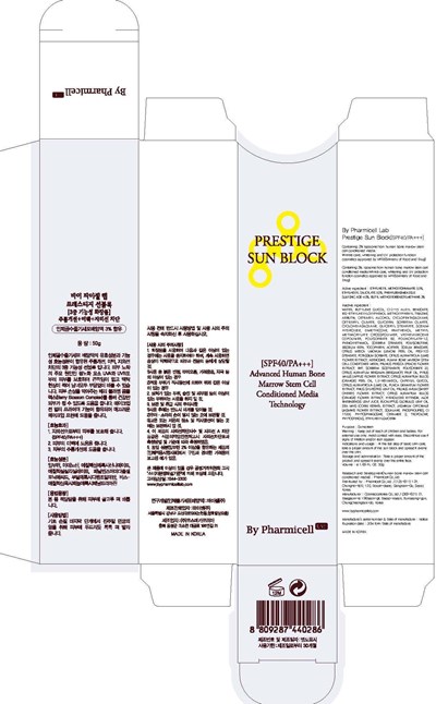 Image Of Carton (By Pharmicell Lab Prestige Sun Block Carton)